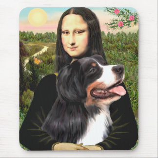 Bernese - Mona Lisa - Customized Mouse Pad