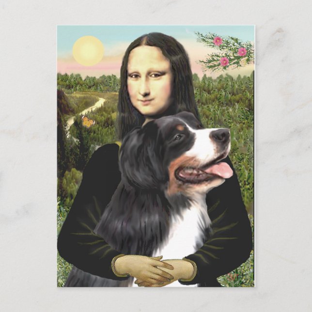 Bernese - Mona Lisa - Customized Postcard (Front)