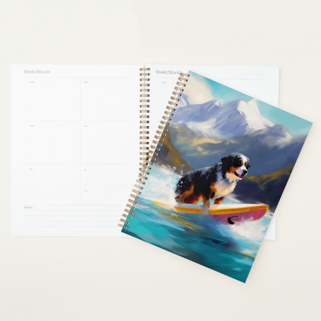 Bernese Mountain Beach Surf Paining (Devant avec enveloppe)