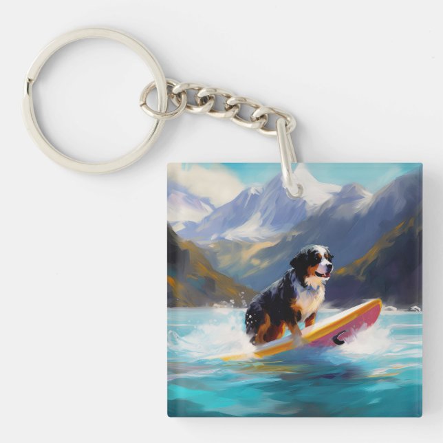 Bernese Mountain Beach Surf Paining (Devant)
