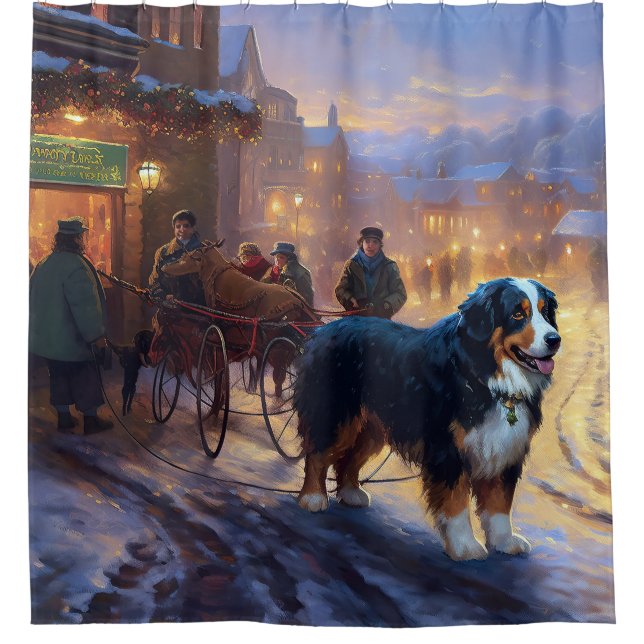 Bernese Mountain Christmas Festive Season (Front)