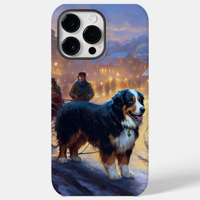 Bernese Mountain Christmas Festive Season Case-Mate iPhone Case (Back)