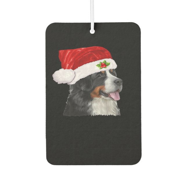Bernese Mountain Christmas Shirt Dog Christmas Cos Air Freshener (Front)