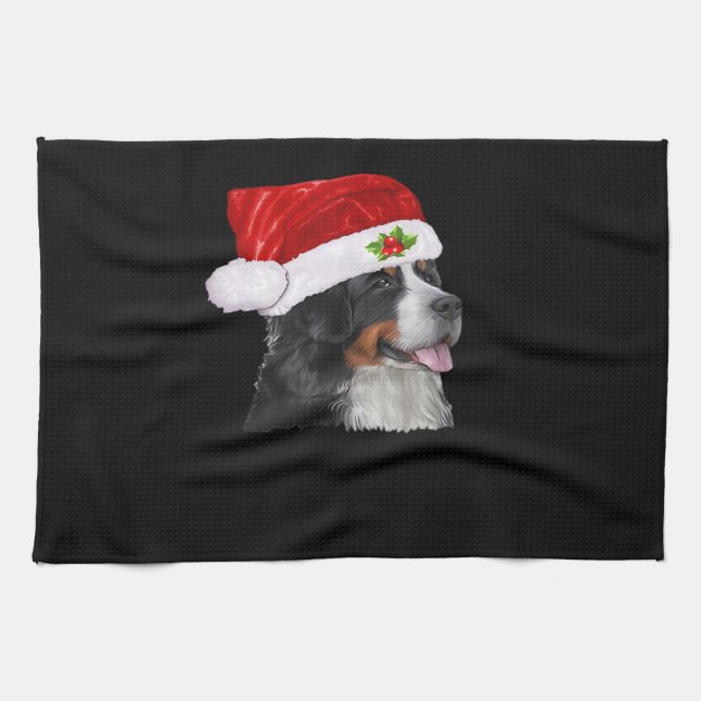 Bernese Mountain Christmas Shirt Dog Christmas Cos Kitchen Towel (Horizontal)