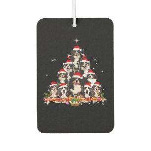 Bernese Mountain Christmas Tree Dog Santa Xmas Fun Air Freshener