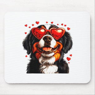 Bernese Mountain Cute Berner Dog Lover Valentines  Mouse Pad