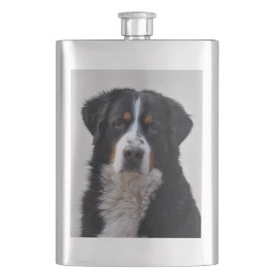 bernese mountain dog 2 hip flask