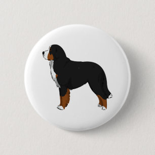 Bernese Mountain Dog 2 Inch Round Button