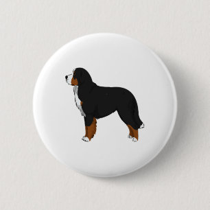 Bernese Mountain Dog  2 Inch Round Button