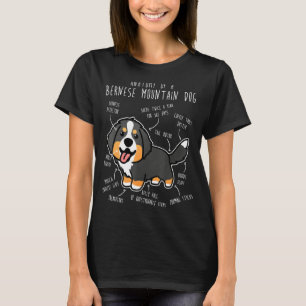 Bernese Mountain Dog Anatomy Cute Pet Dog Mom Dog T-Shirt