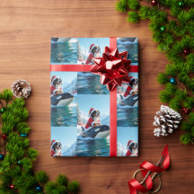 Bernese Mountain Dog and Orca Christmas 
