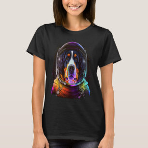 Bernese Mountain Dog Astronaut Colourful Outer Spa T-Shirt