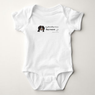 bernese mountain dog baby bodysuit