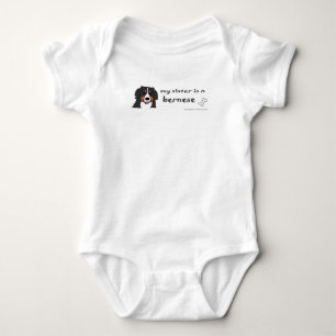 bernese mountain dog baby bodysuit