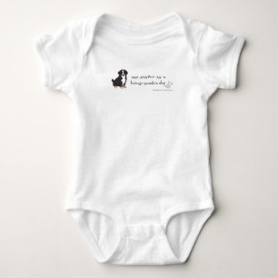 bernese mountain dog baby bodysuit