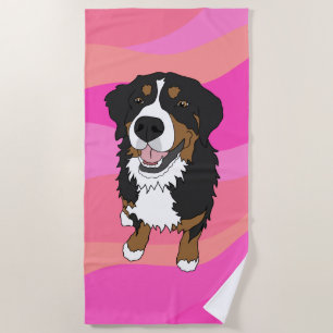Bernese Mountain Dog Beach Towel