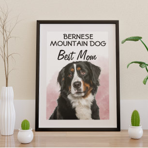 Bernese Mountain Dog Best Mom Poster