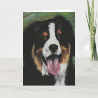 Bernese Mountain Dog Blank Card