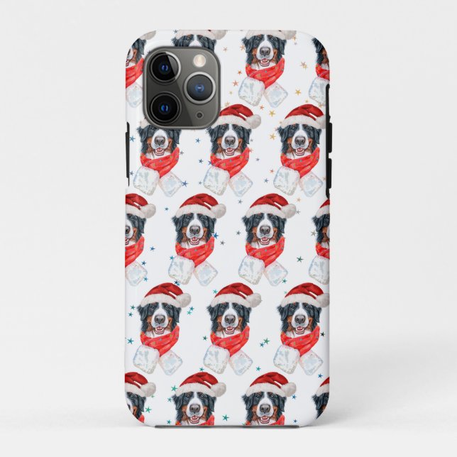 Bernese Mountain Dog Breed Christmas Case-Mate iPhone Case (Back)