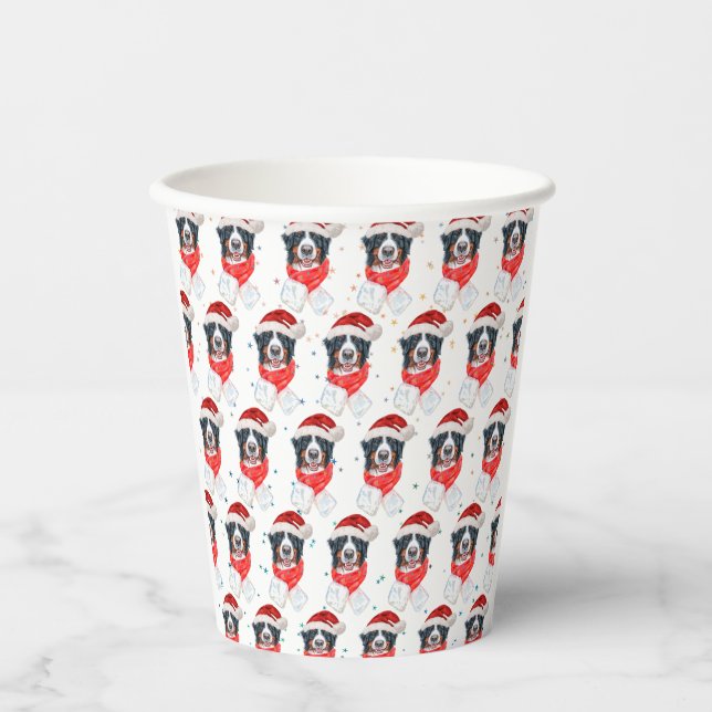 Bernese Mountain Dog Breed Christmas Paper Cups (Front)