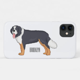 Bernese mountain dog cartoon illustration Case-Mate iPhone case
