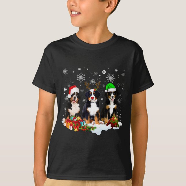 Bernese Mountain Dog Christmas Cute Fullprint  T-Shirt (Front)