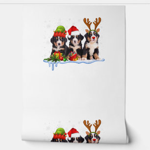 Bernese Mountain Dog Christmas Cute  Wallpaper