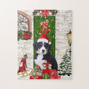 Bernese Mountain Dog Christmas   Jigsaw Puzzle