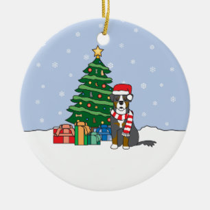 Bernese Mountain Dog Christmas Ornament