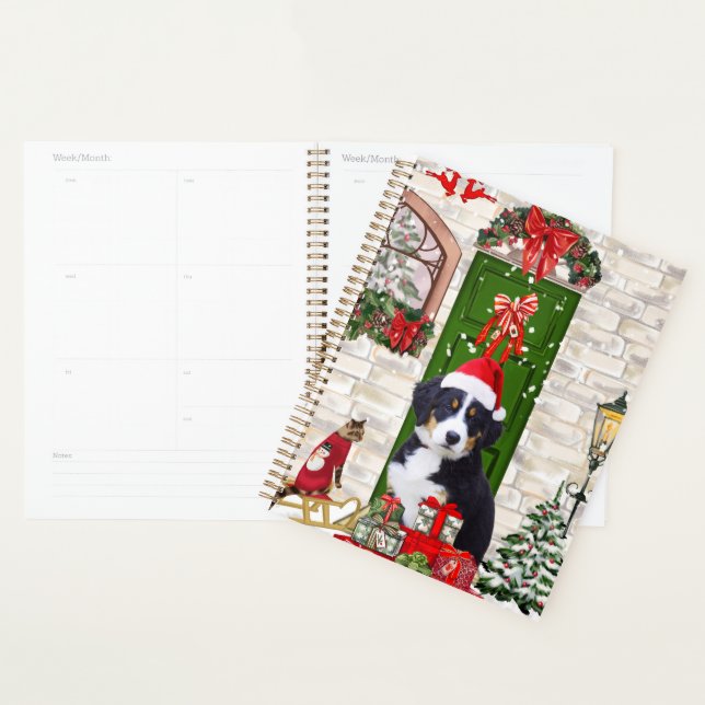 Bernese Mountain Dog Christmas  Planner (Display)