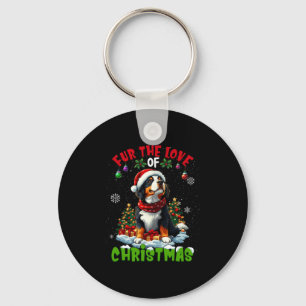 Bernese Mountain Dog Christmas Tree Decorations Do Keychain