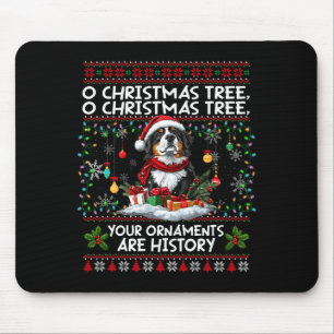 Bernese Mountain Dog Christmas Tree Decorations Do Mouse Pad
