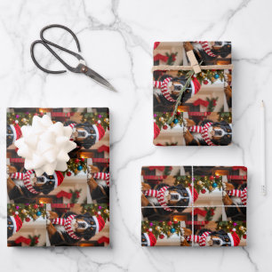 Bernese Mountain Dog Christmas Wrapping Paper Sheet