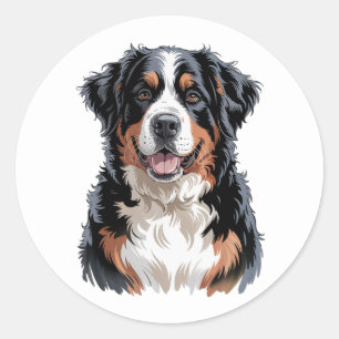 Bernese Mountain Dog  Classic Round Sticker