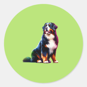 Bernese Mountain Dog Classic Round Sticker