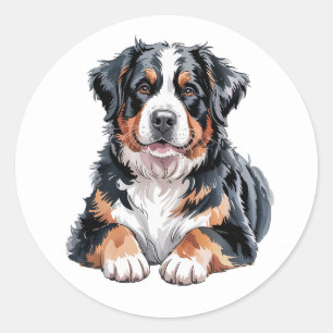 Bernese Mountain Dog Classic Round Sticker