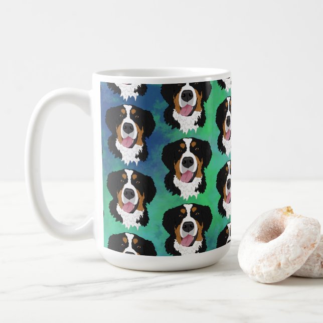 Bernese Mountain Dog Coffee Mug (With Donut)