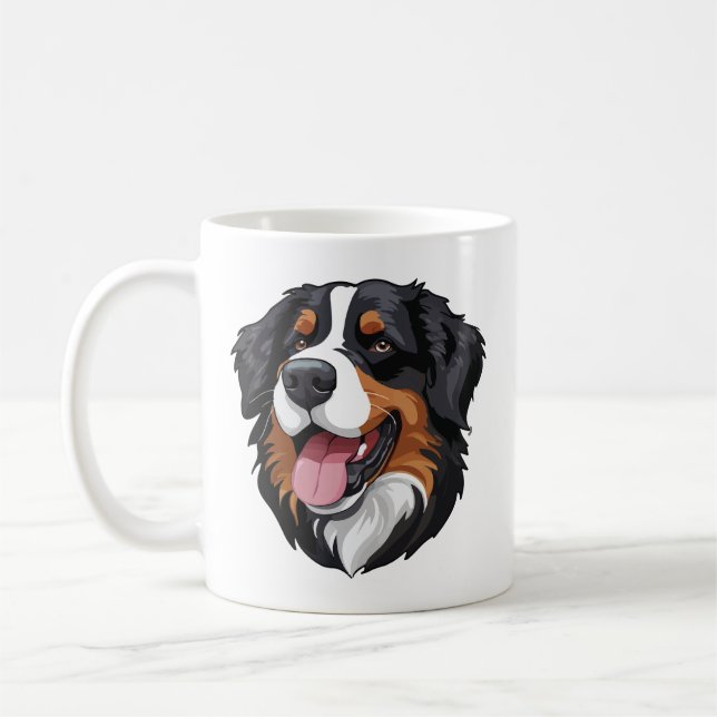 Bernese Mountain Dog Coffee Mug (Left)
