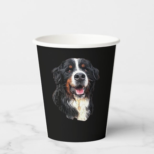 Bernese Mountain Dog Cuteness! Classic T-Shirt Paper Cups (Front)