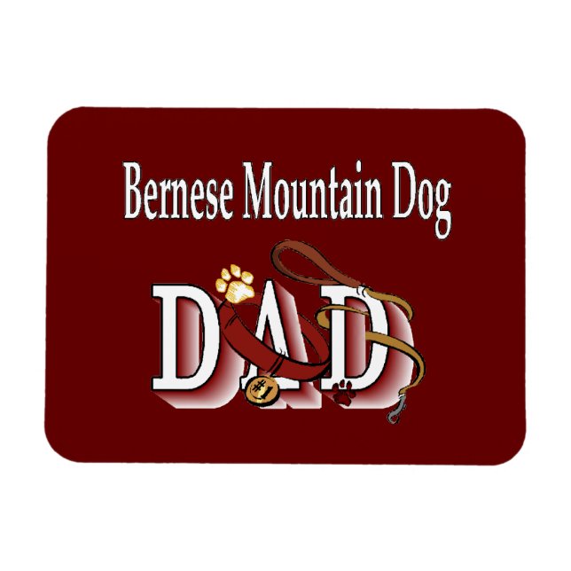Bernese Mountain Dog Dad Magnet (Horizontal)