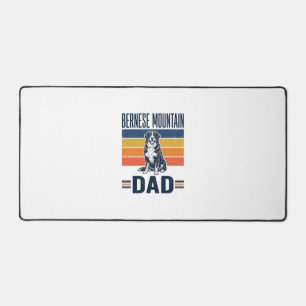 Bernese Mountain Dog Dad Vintage Vector Design_1 Desk Mat