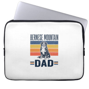Bernese Mountain Dog Dad Vintage Vector Design_1 Laptop Sleeve