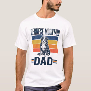 Bernese Mountain Dog Dad Vintage Vector Design_1 T-Shirt