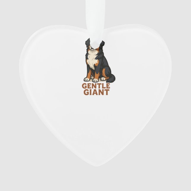 Bernese Mountain Dog Gentle Giant. Ornament (Front)