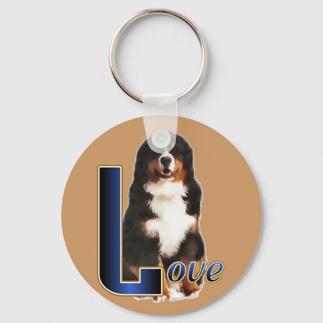 Bernese Mountain Dog Gifts Keychain (Front)