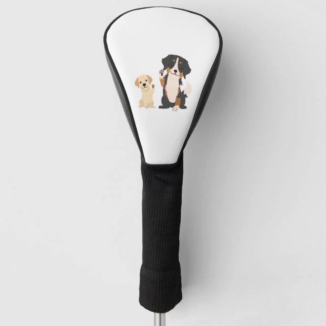 bernese mountain dog  golf head cover (Front)