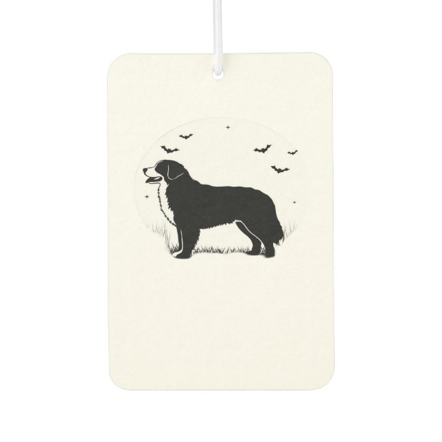 Bernese Mountain Dog � Halloween Moon Silhouette O Air Freshener (Front)