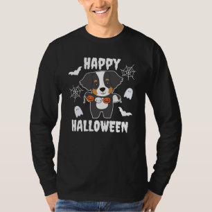 Bernese Mountain Dog Happy Halloween Dog Costume T-Shirt