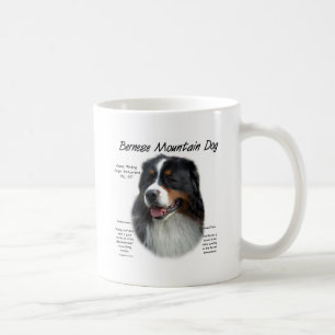 Bernese Mountain Dog History Design Coffee Mug