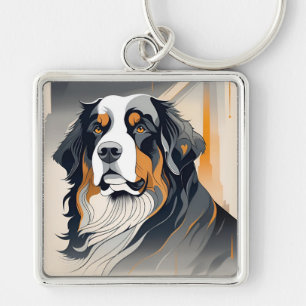 Bernese Mountain Dog Key Chain